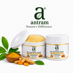 Antram De Tan Face Pack – Brightening & Glowing Skin Formula for All Skin Types (100gm)