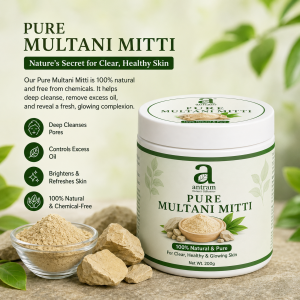 Antram Pure Multani Mitti Face Pack – 100% Natural Clay for Clear, Healthy & Glowing Skin 100gm